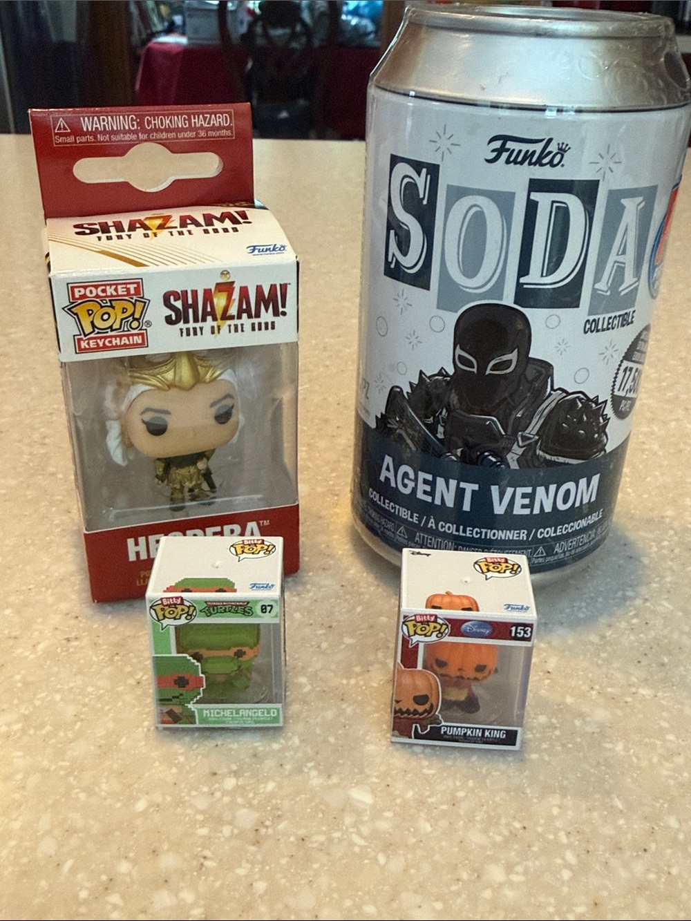NEW Funko Soda Bitty POP Michelangelo & Pumpkin King Hespera Keychain Bundle